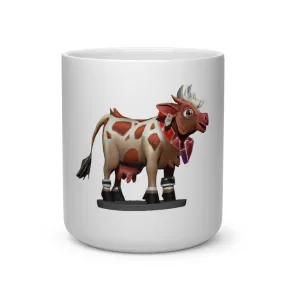 Light Brown Cow Heart Shape Mug